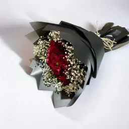 باقة ورد جوري أحمر