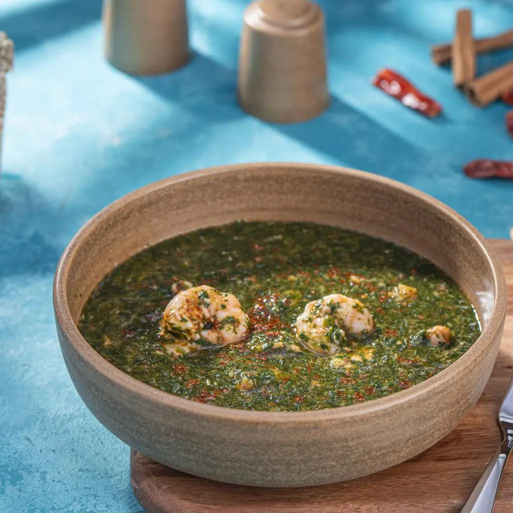 Shrimp Mulukhiyah Casserole