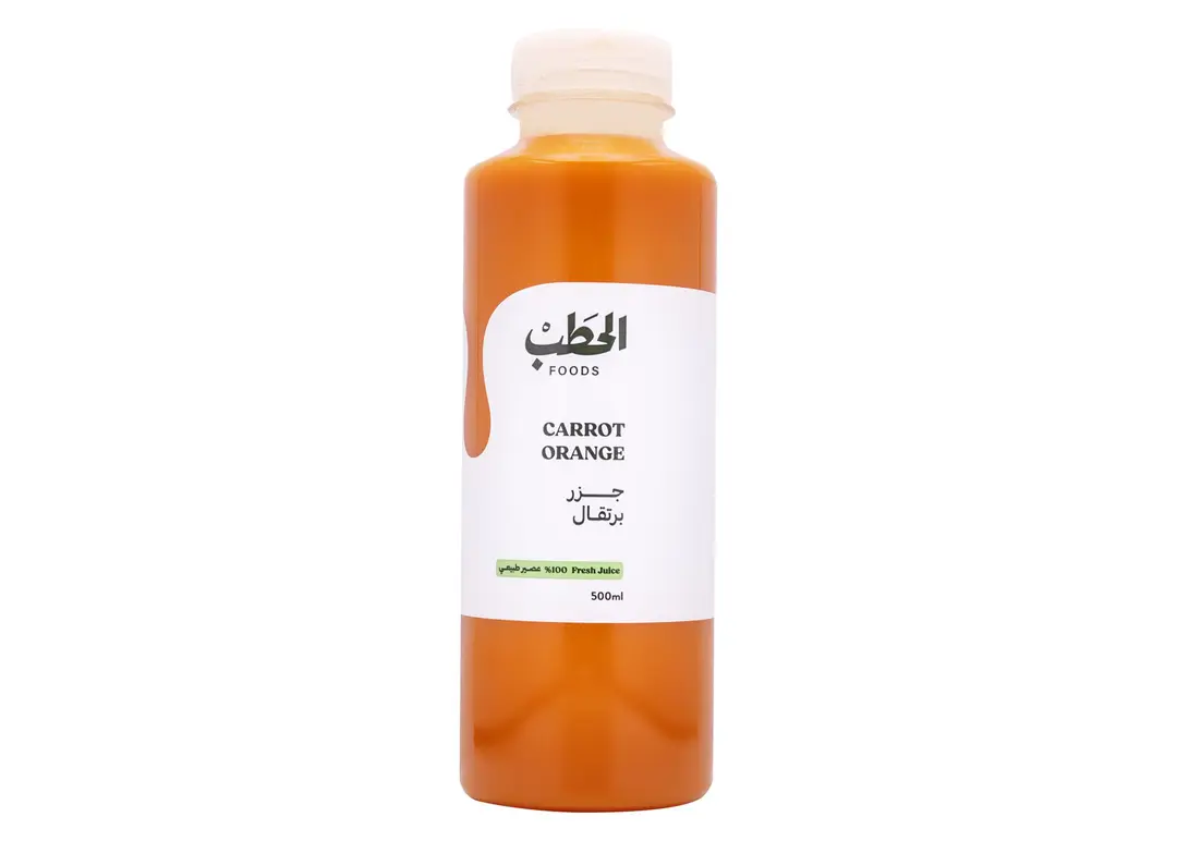 الحطب عصير جزر وبرتقال 500مل