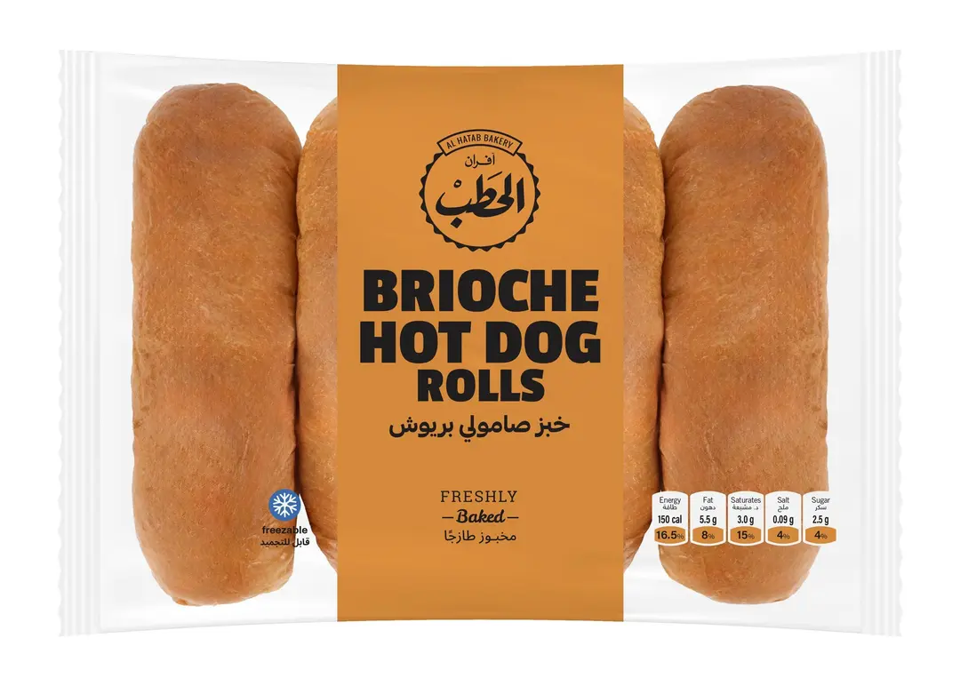 ALHATAB BRIOCHE HOT DOG ROLLS 200G