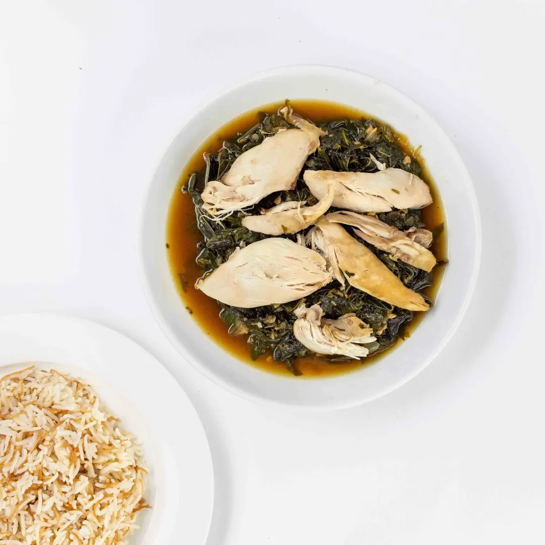 ملوخية بالدجاج (وجبة)