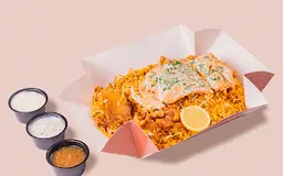 وجبة السالمون المشوي