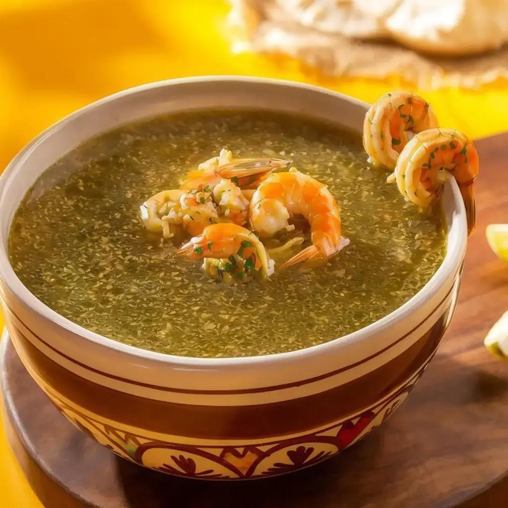 شوربة ملوخية جمبري