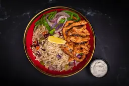 طبق الأرز مع فهيتا الدجاج