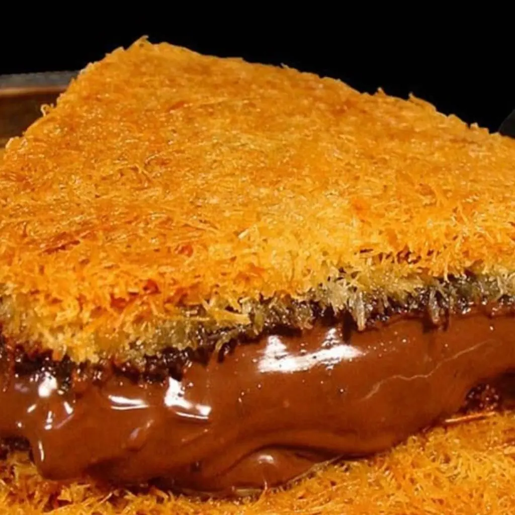 حلى كنافة بالنوتيلا