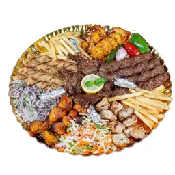 Mixed Plate with Kabuli Pulao