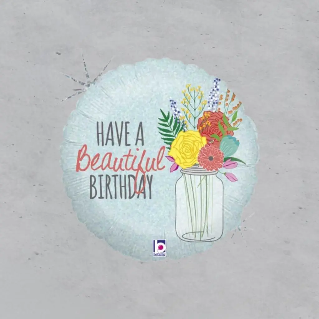 Have a Beautiful Birthday Foil Balloon -Happy Birthday