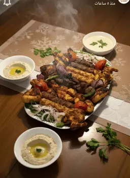 صحن مشاوي مشكل كيلو ونص