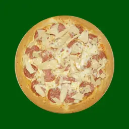 Pepperoni Pizza with Mushrooms