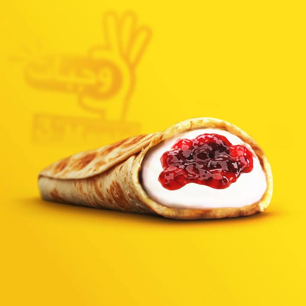 فطيرة بالجبنة السائلة والمربى
