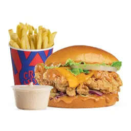 Crispy Chicken Cry + Fries + Sauce cry