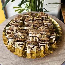 Sliced Cinnabon Cake