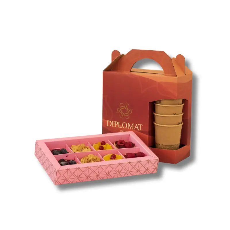 Mini Cheesecake Box with Coffee Box
