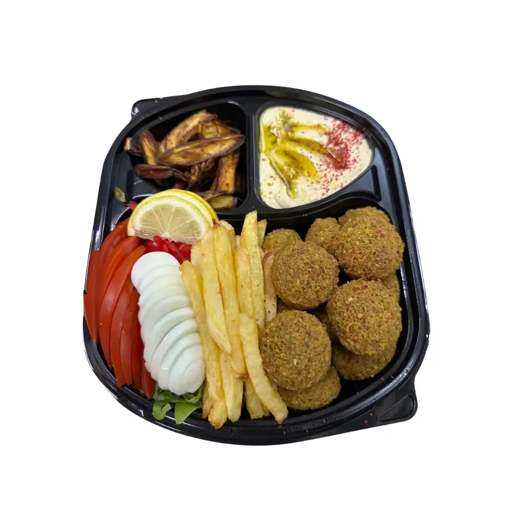 صحن فلافل مشكل