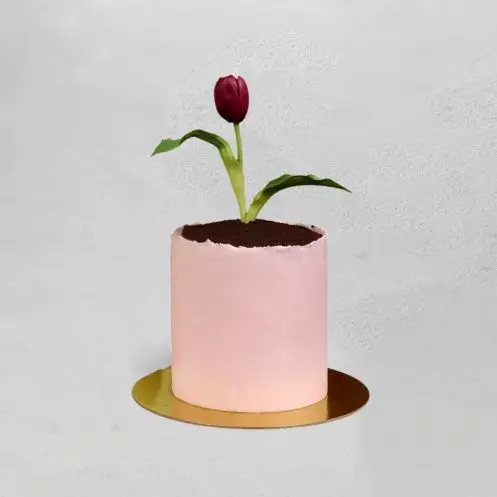 Red Rose Garden Cake - 6 inch