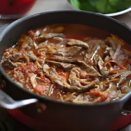Beef with Tomato Plate