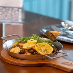 Grape Leaves with Shrimp Bowl