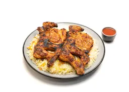 Charcoal Grilled Chicken With Rice