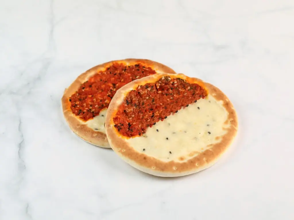 Muhammara and Cheese Manakish