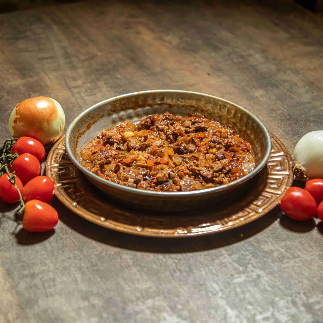 Meat Awsal in oven