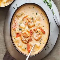 شوربة جمبري بالكريمة