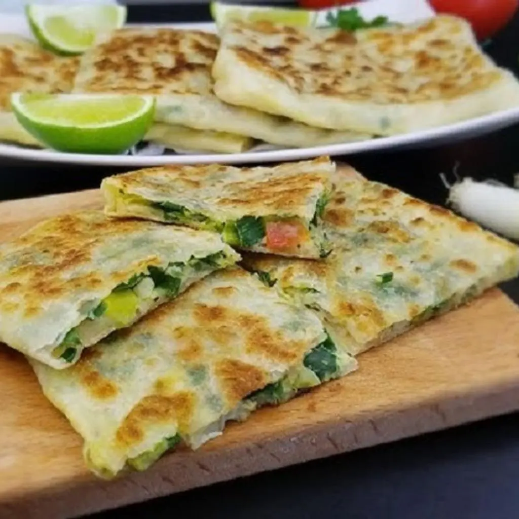 Cream Cheese and Vegetable Savory Mutabbaq