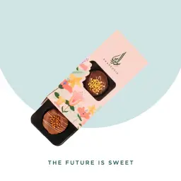 Mini Chocolate-Dipped Petit Four Box