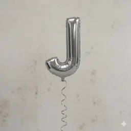 بالون حرف جيه بالانجليزية
