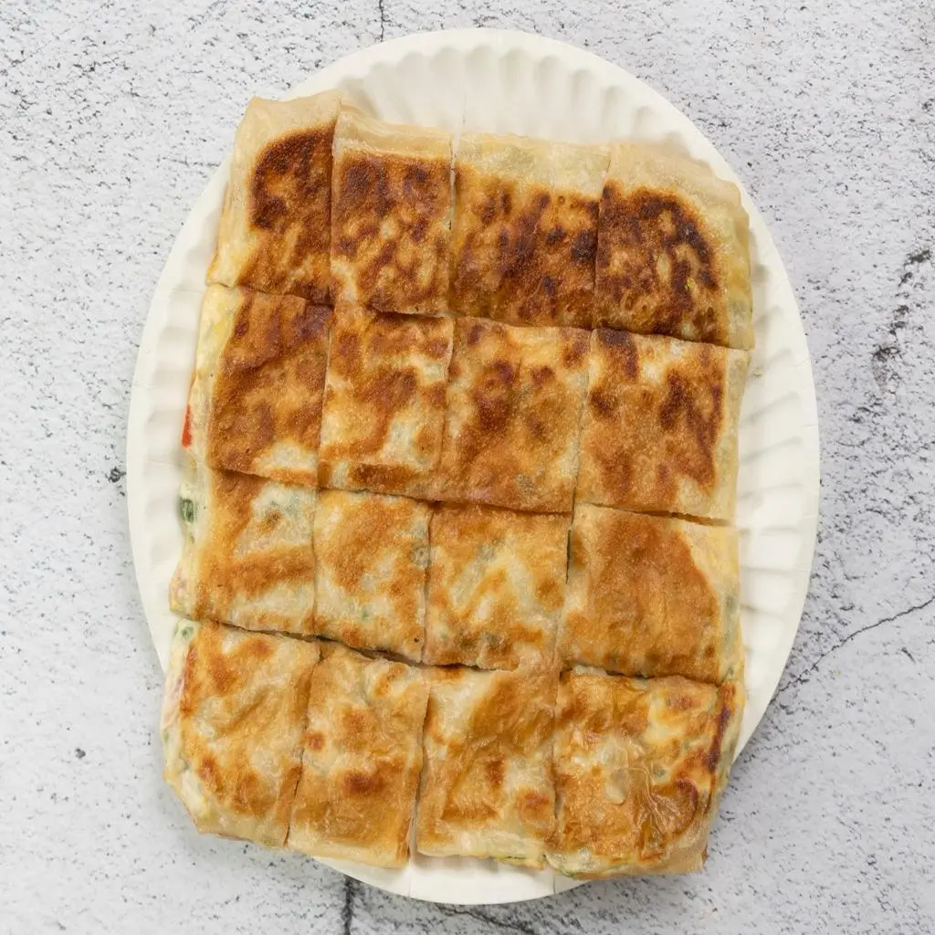 Savory Mutabbaq with Vegetables