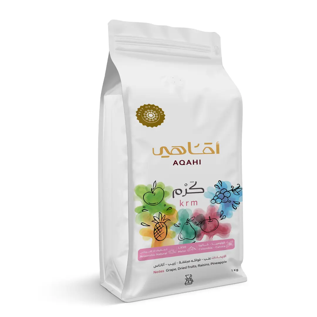 كَرْم قهوة فاكهية معالجة لاهوائية 1 كيلو