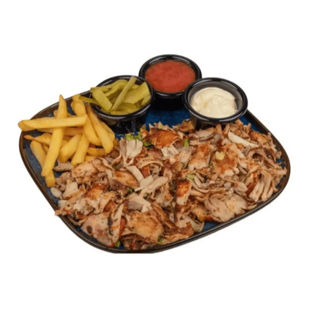 Shawarma Plate with Bread