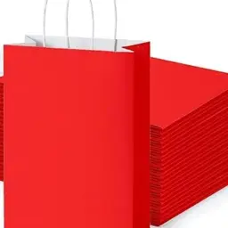 أكياس هدايا توزيعات ورقية لون أحمر