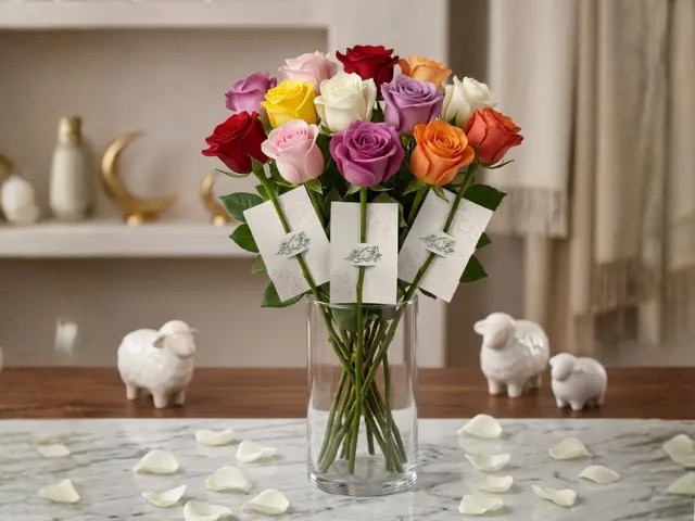 توزيعات ورد بكرت عيد أضحى سعيد