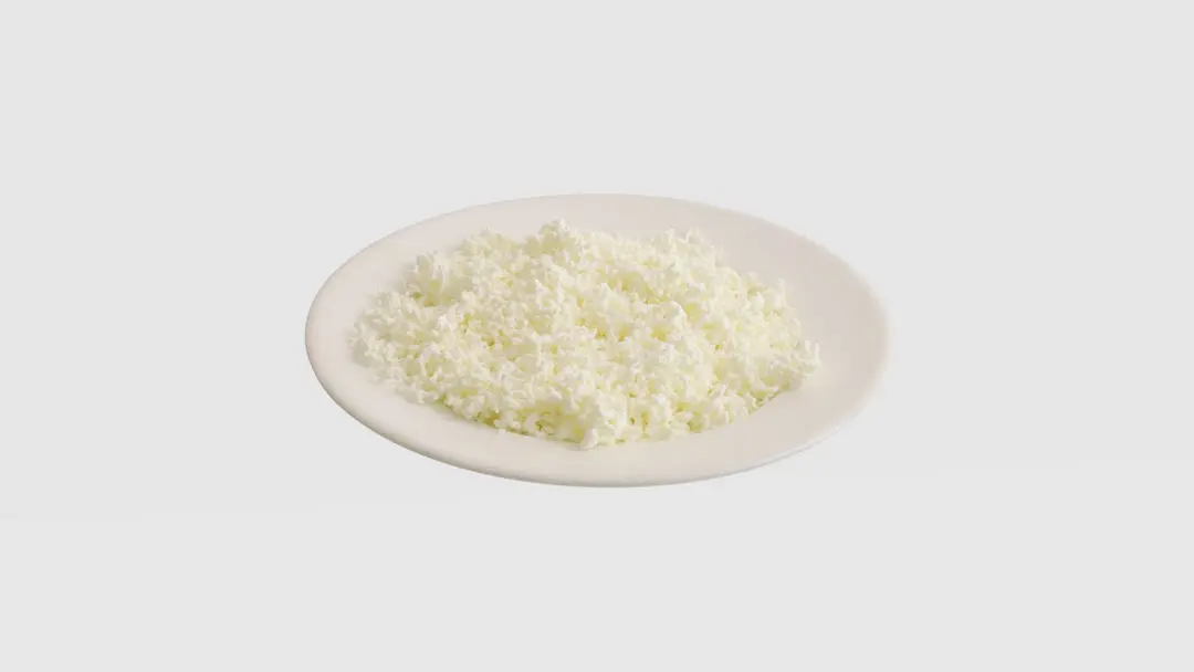 White cheese plate