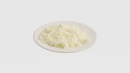 White cheese plate