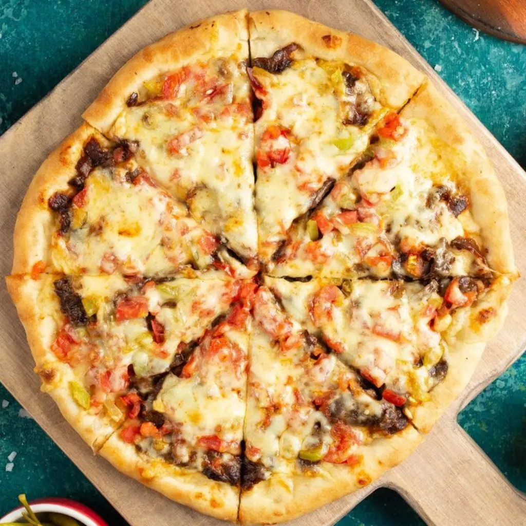Chicken Pizza With Meat