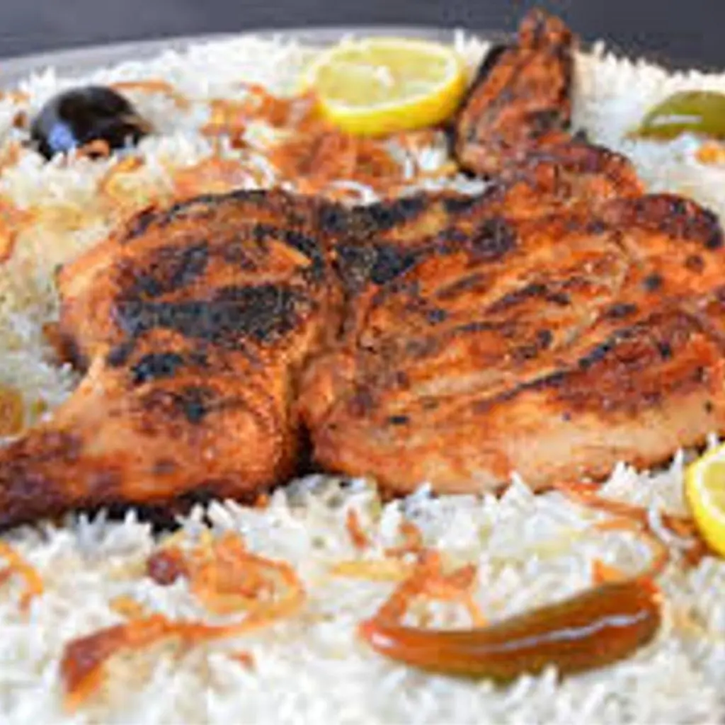Chicken on Charcoal with Rice