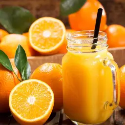 Sugarcane with Orange Juice