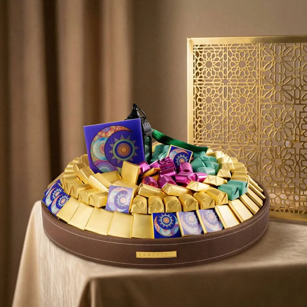 صينية شوكولا جلدية دائري رمضانية