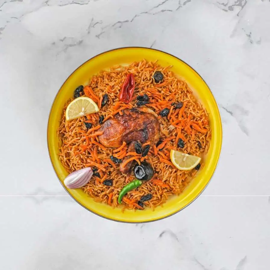 نصف حبة شواية مع رز