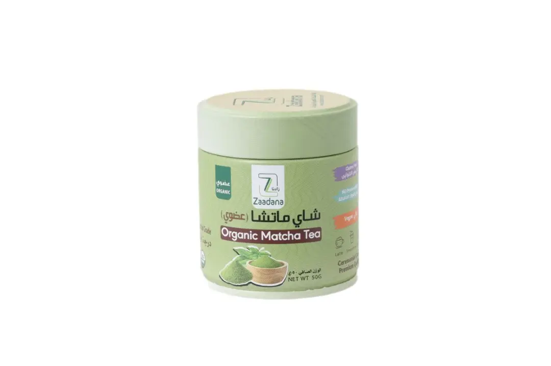 شاي ماتشا عضوي علبة زادنا 50 جرام