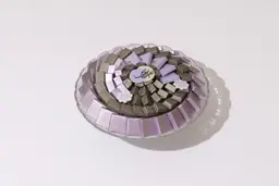 صينيه شوكولاتة دائريه وسط لافندر
