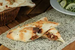 Meat Kebab Pie With Labneh sandwich