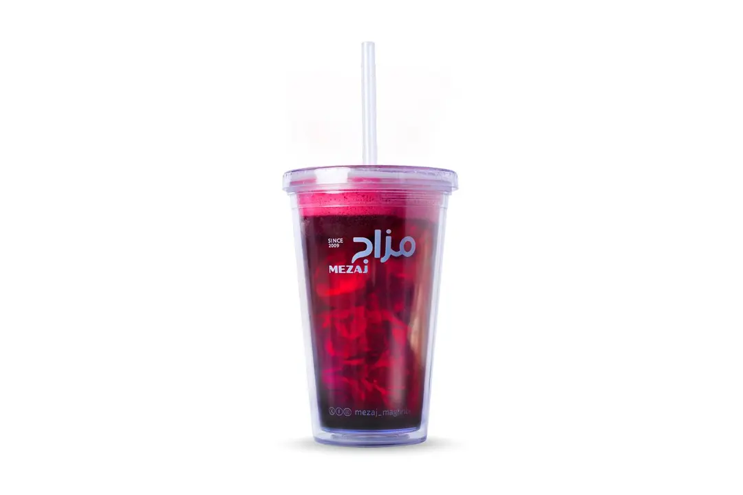 Karkade transparent cup