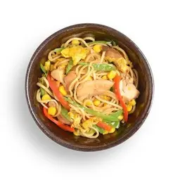 mini yaki soba chicken
