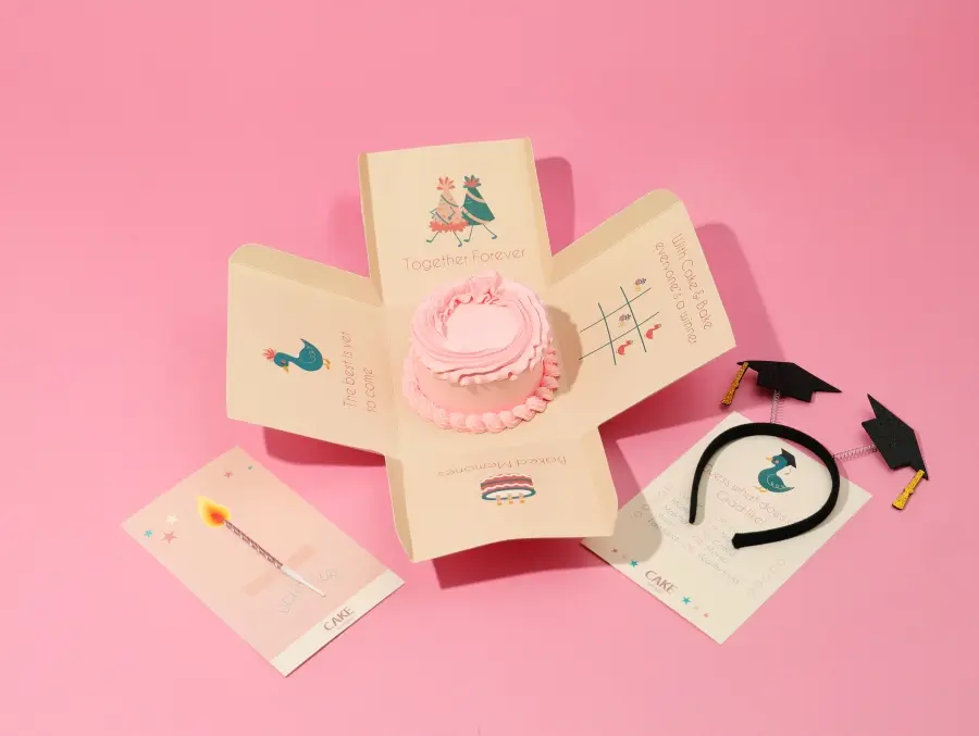 Pink Graduation Cake