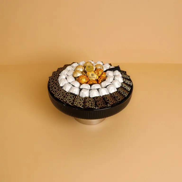 Medium Black Chocolate Plate