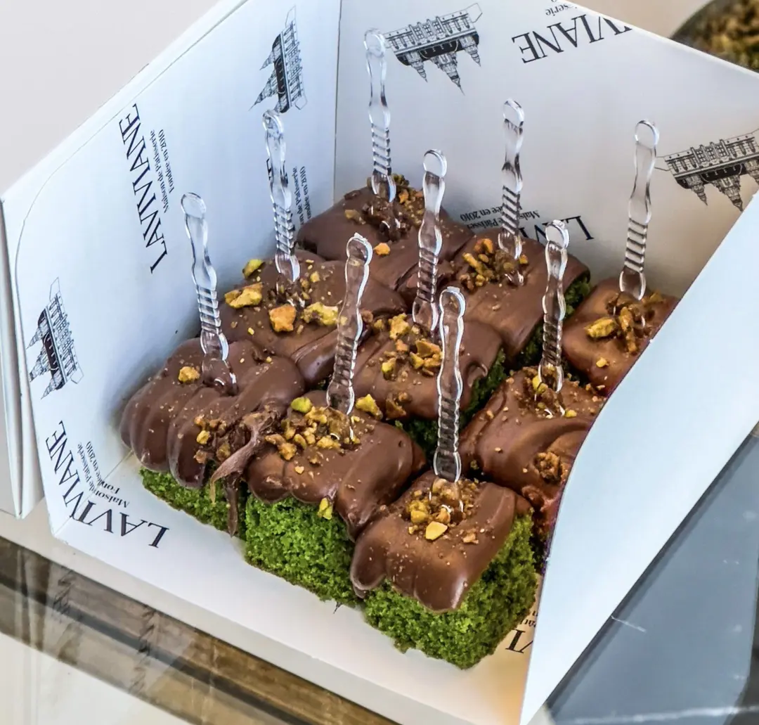 Pistachio Cake with Nutella Bites - Small