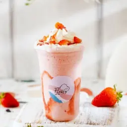 Strawberry Boba Smoothie