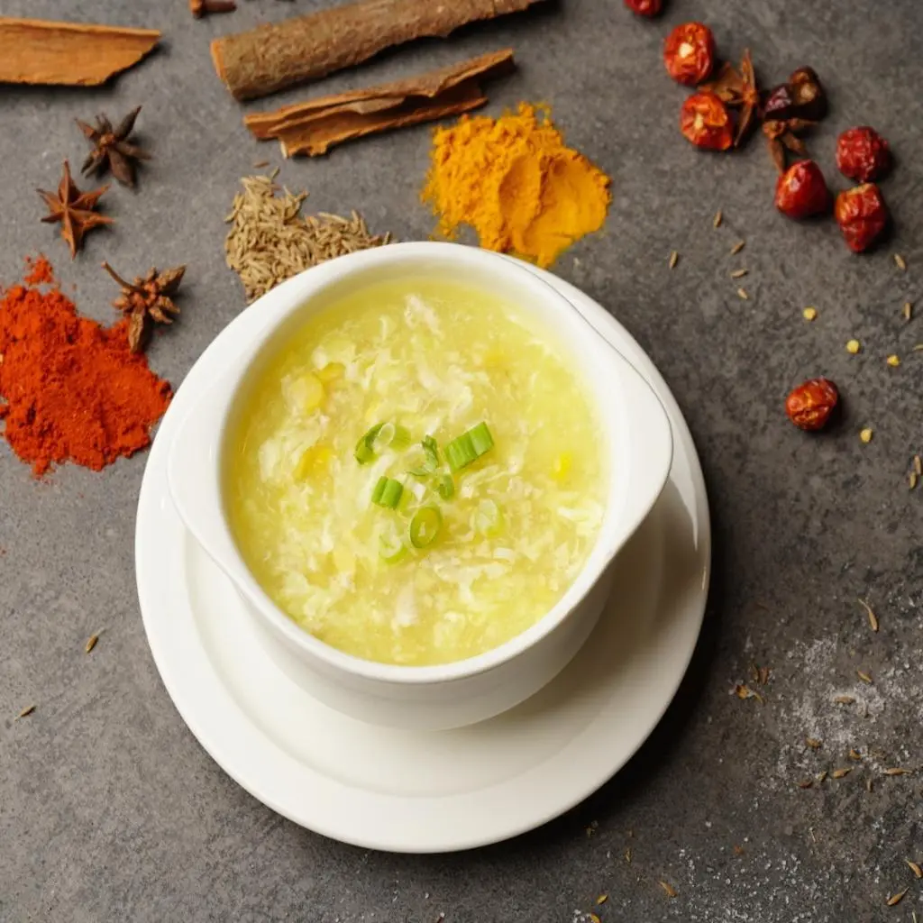 شوربة دجاج بالذرة